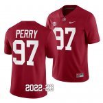 Men's Alabama Crimson Tide #97 Khurtiss Perry 2022-23 Crimson NCAA Uniform College Football Jersey 2403THPE3